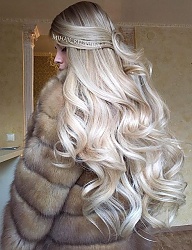 Fryzury Długie Na co dzień Kręcone Rozpuszczone Blond - 3085736