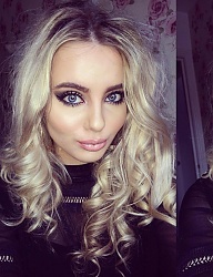Fryzury Średnie Na co dzień Kręcone Rozpuszczone Blond - 3056849