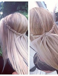 Fryzury Długie Na co dzień Proste Warkocze Blond - 2117703