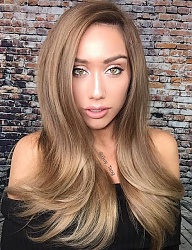 Fryzury Długie Na co dzień Proste Rozpuszczone Blond - 3072458