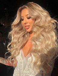 Fryzury Długie Wieczorowe Kręcone Rozpuszczone Blond - 3274109
