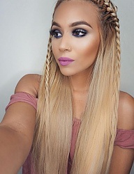 Fryzury Długie Na co dzień Proste Rozpuszczone Blond - 3076119