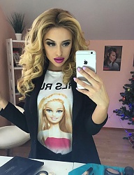Fryzury Długie Na co dzień Kręcone Rozpuszczone Blond - 3108388