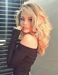 Fryzury Średnie Na co dzień Kręcone Rozpuszczone Blond - 3085035