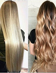 Fryzury Długie Na co dzień Kręcone Rozpuszczone Blond - 3203717