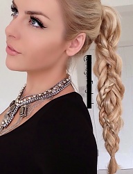 Fryzury Długie Na co dzień Proste Warkocze Blond - 2437197