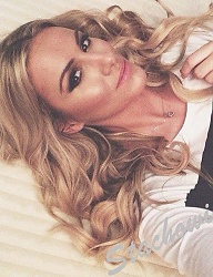 Fryzury Średnie Na co dzień Kręcone Rozpuszczone Blond - 2962253