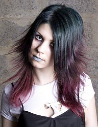Fryzury Średnie Alternatywne EMO - 84505