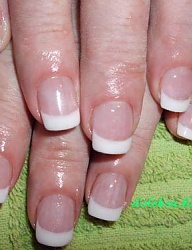 Paznokcie Akryl French Kwadratowe - 1173083