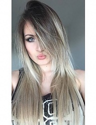 Fryzury Długie Na co dzień Proste Rozpuszczone Blond - 3048802