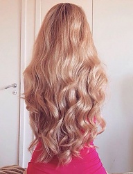 Fryzury Długie Na co dzień Proste Rozpuszczone Blond - 3021228