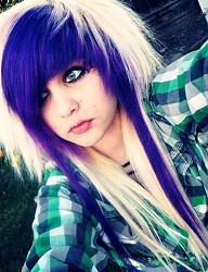 Fryzury Długie Alternatywne EMO Blond - 1094794