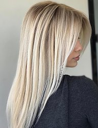 Fryzury Długie Na co dzień Proste Rozpuszczone Blond - 3270508