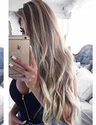 Fryzury Długie Na co dzień Kręcone Rozpuszczone Blond - 3072828