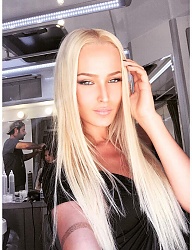 Fryzury Długie Na co dzień Proste Rozpuszczone Blond - 3022929