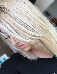 Fryzury Średnie Na co dzień Proste Rozpuszczone Blond - 2972631