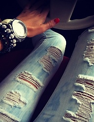 Moda Spodnie Jeansy - 1814131