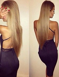 Fryzury Długie Na co dzień Proste Rozpuszczone Blond - 3062726