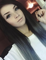 Fryzury Długie Na co dzień Proste Rozpuszczone Czarne - 3031616