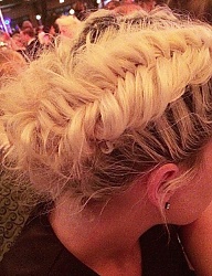 Fryzury Średnie Na co dzień Proste Warkocze Blond - 3138787
