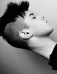 Fryzury Męskie Krótkie Alternatywne Punk Rock Czarne - 1098471