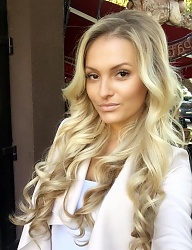 Fryzury Długie Na co dzień Kręcone Rozpuszczone Blond - 3049437