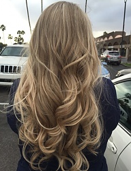 Fryzury Długie Na co dzień Proste Rozpuszczone Blond - 3155073