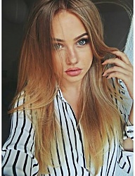 Fryzury Długie Na co dzień Proste Rozpuszczone Blond - 3034172