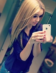 Fryzury Średnie Na co dzień Proste Rozpuszczone Blond - 1774367