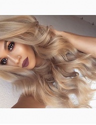 Fryzury Długie Na co dzień Kręcone Rozpuszczone Blond - 3077667