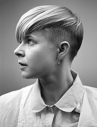 Fryzury Krótkie Na co dzień Proste Irokez damski Blond - 2165054