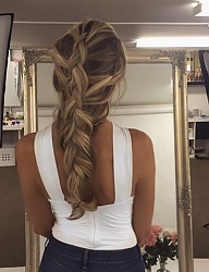 Fryzury Długie Na co dzień Proste Warkocze Blond - 3125812