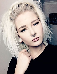 Fryzury Średnie Na co dzień Proste Rozpuszczone Blond - 3017490