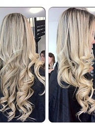 Fryzury Długie Na co dzień Kręcone Rozpuszczone Blond - 2154008