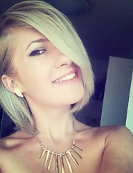 Fryzury Średnie Na co dzień Proste Rozpuszczone Blond - 2119609