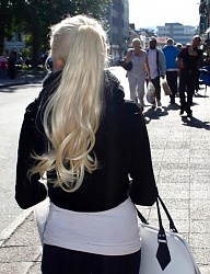 Fryzury Długie Na co dzień Proste Rozpuszczone Blond - 1406458