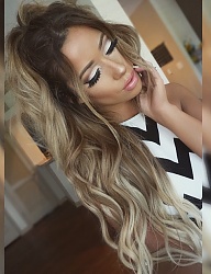 Fryzury Długie Na co dzień Kręcone Rozpuszczone Blond - 3010355