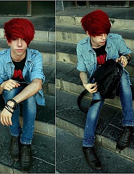 Fryzury Średnie Alternatywne EMO - 860517