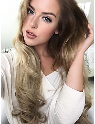 Fryzury Długie Na co dzień Kręcone Rozpuszczone Blond - 2985383