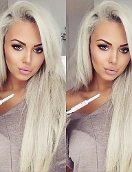 Fryzury Długie Na co dzień Proste Rozpuszczone Blond - 3086697