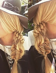 Fryzury Długie Na co dzień Proste Warkocze Blond - 3013613