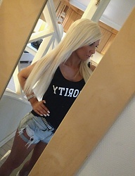 Fryzury Długie Na co dzień Proste z grzywką Rozpuszczone Blond - 2032643