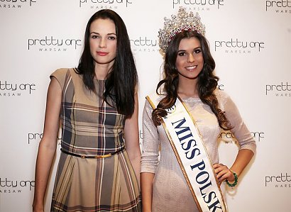 Na zdjęciu: Agnieszka Kułakowska, czyli manager PR Pretty One oraz Katarzyna Krzeszowska - Miss Polski.