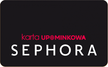 Karta upominkowa do realizacji w sieci sklepów Sephora.