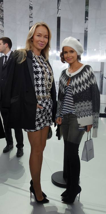 Joanna Przetakiewicz i Miroslava Duma na Paris Fashion Week Haute Couture