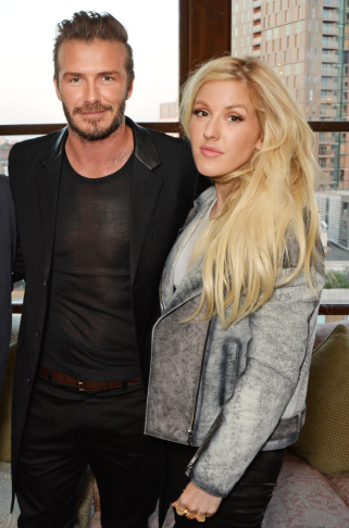  David Beckham i Ellie Goulding