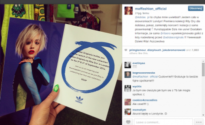 Wpis na Instagramie Maffashion