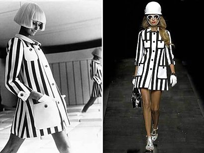 Andre Courreges z lat 60-tych i Moschino wiosna lato 2013