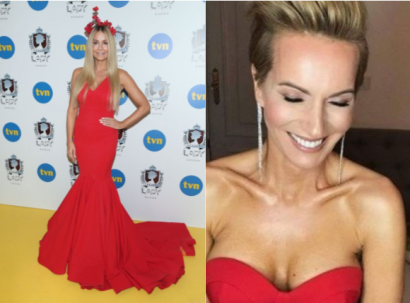 Która wygląda lepiej w czerwonej sukience?
