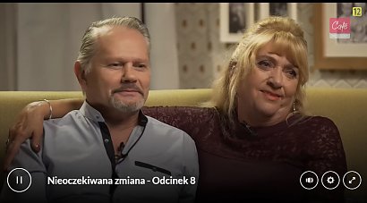 Wiesława i jej partner Waldek w Nieoczekiwanej zmianie.